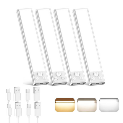 TAILEDEN Under Cabinet Lights,76LED Motion Sensor Night Light Indoor