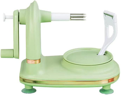 Upgraded Plastic Apple Peeler, Pear Peeler and Apple Slicer Corer with Stainless Steel Blades(one backup blade included)