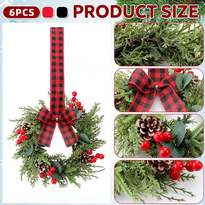 🎄Christmas Early Discount 49% Off✨Each wreath is only $4.8. Christmas hanging wreath