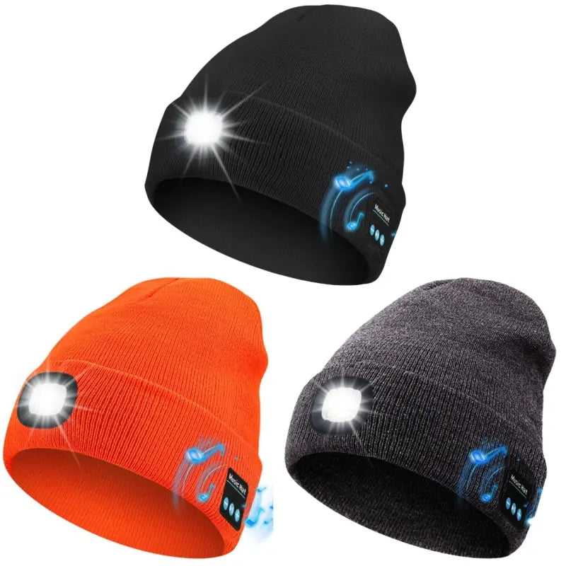 🔥HZA™ Smart Bluetooth Beanie — Music, Light & Warmth Combined