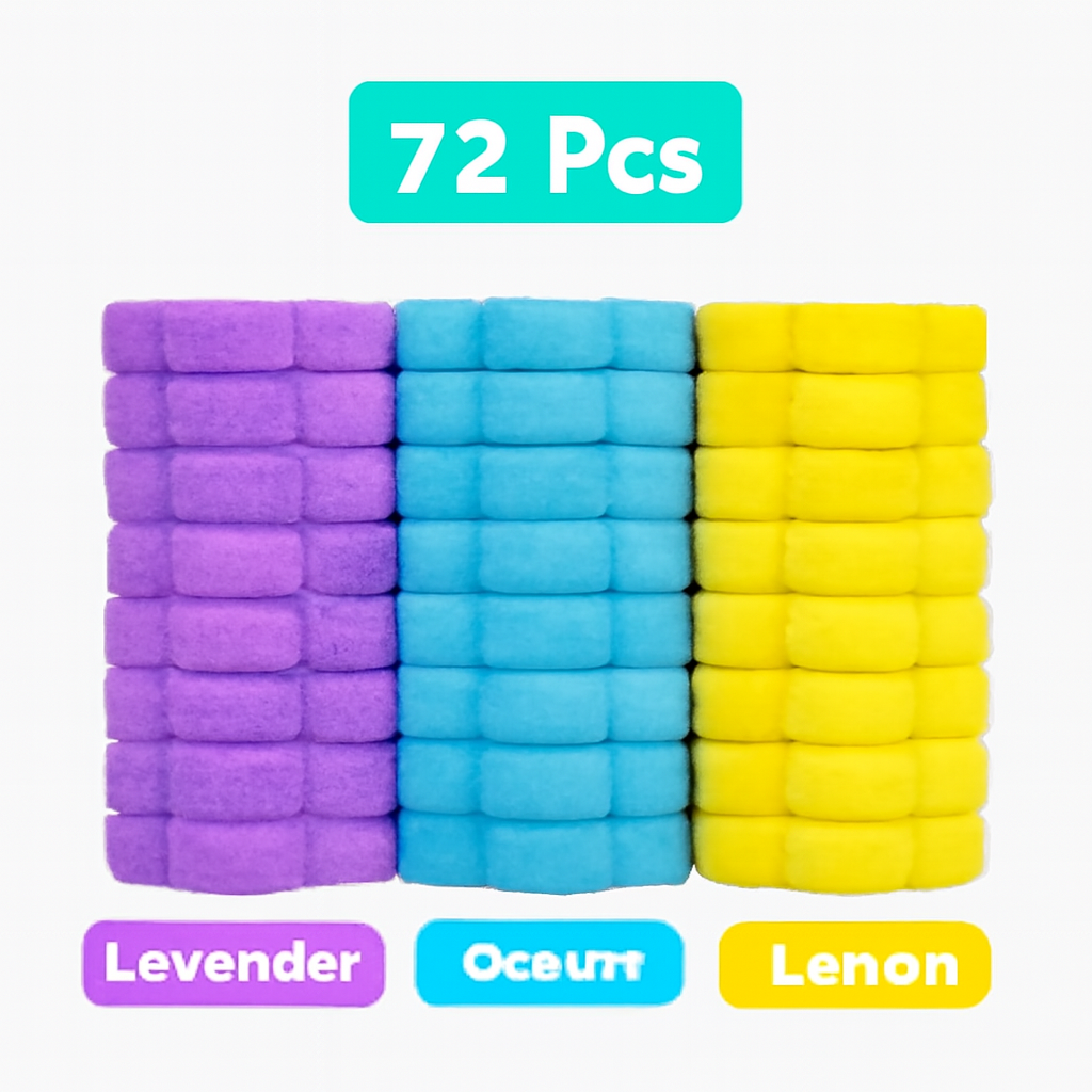 🧊Disposable Toilet Brush Set – with Built-In Cleaner & 24 Refills