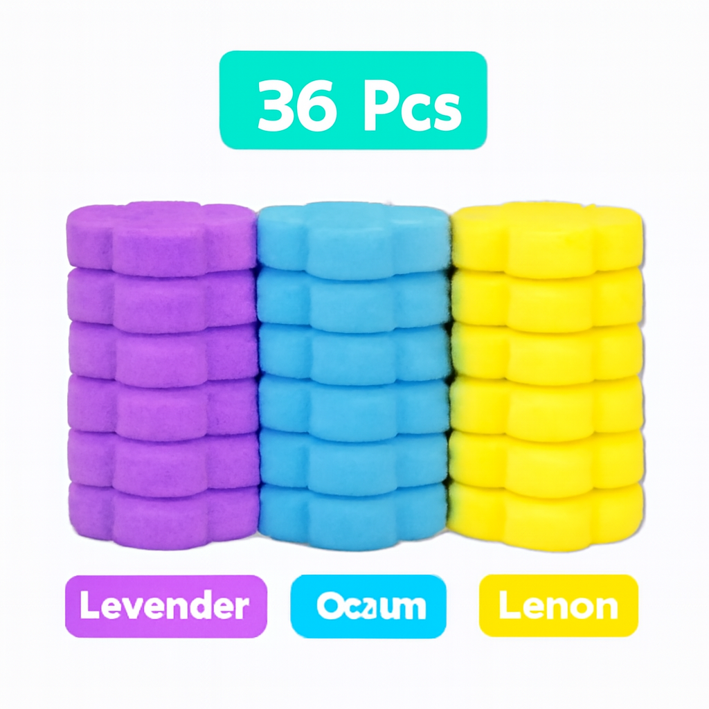 🧊Disposable Toilet Brush Set – with Built-In Cleaner & 24 Refills