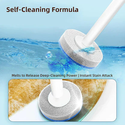 🧊Disposable Toilet Brush Set – with Built-In Cleaner & 24 Refills