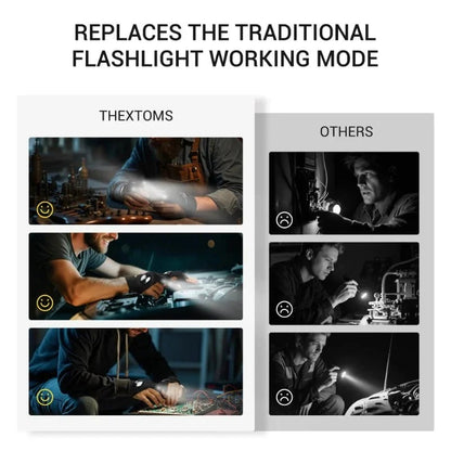 🔥Last Day Buy 2 Get 1 Free:LED Flashlight Waterproof Gloves - Practical Durable Fingerless Gloves