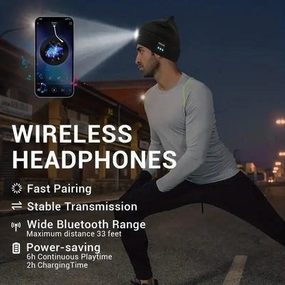 🔥HZA™ Smart Bluetooth Beanie — Music, Light & Warmth Combined
